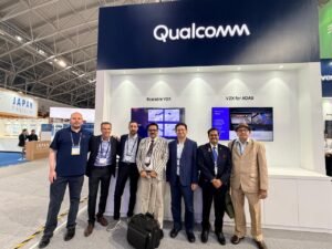 ITS World Congress Gangneung 2026 – ITS India Forum delegation at the Qualcomm booth
